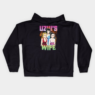 Bootleg Demon Slayer Uzui Wife Kids Hoodie